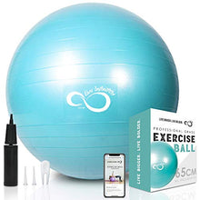 Load image into Gallery viewer, Anti Burst Exercise Ball and Workout Guide