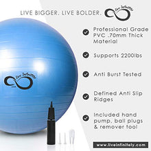 Load image into Gallery viewer, Anti Burst Exercise Ball and Workout Guide