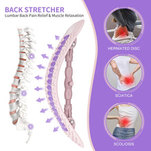 Load image into Gallery viewer, Back Stretcher for Lower Back Pain Relief,Fully Adjustable Multi-Level Spine Deck with Massage Points